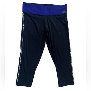 Victoria’s Secret Pink Blue and Black Ultimate Yoga Pants Size Medium